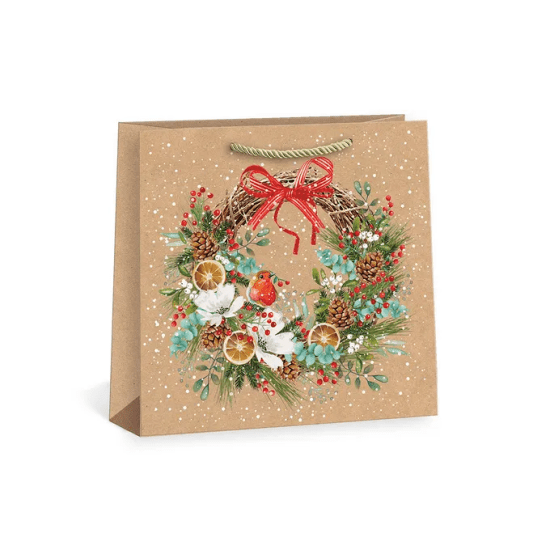 Argus Vánoční dárková taška NATUR - 33 x 33 cm - 0855-0010