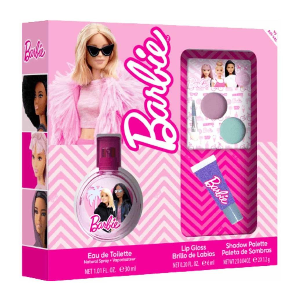 EP Line Barbie - EDT 30 ml + lesk na rty + oční stíny