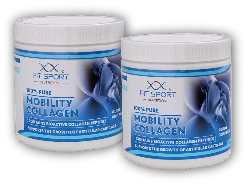 FitSport Nutrition 2x 100% Pure Mobility Collagen 300g Bioaktivní kolagenní peptidy FORTIGEL