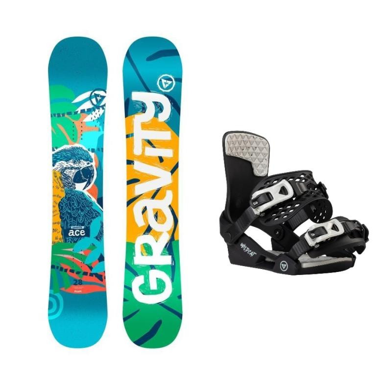 Gravity Ace dětský snowboard + Gravity Wildcat black vázání