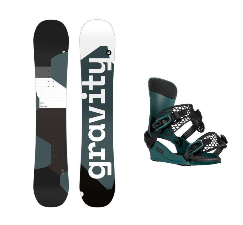 Gravity Adventure 24/25 snowboard + Gravity Drift steel green vázání