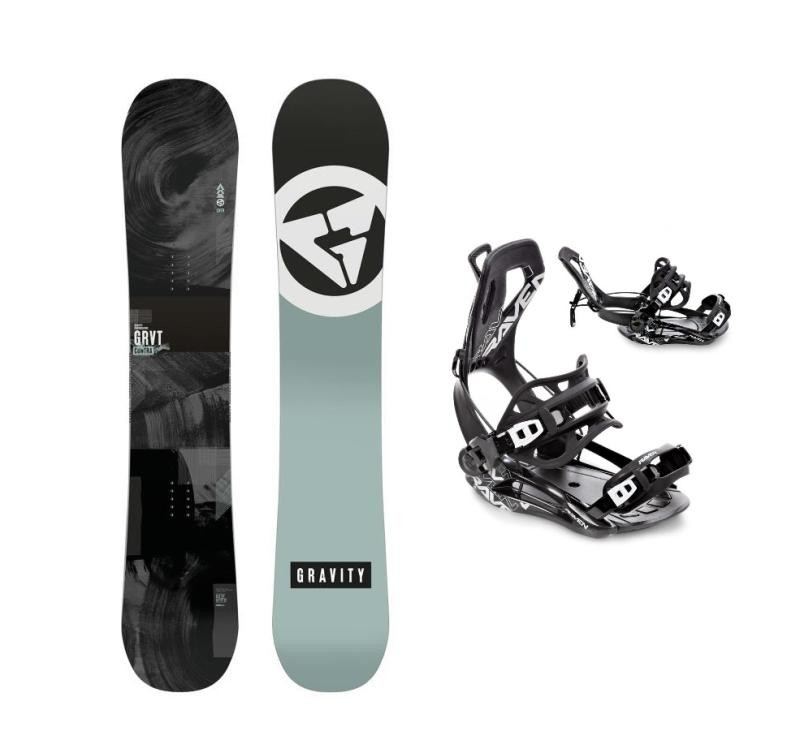 Gravity Contra 24/25 pánský snowboard + Raven Fastec FT360 black vázání