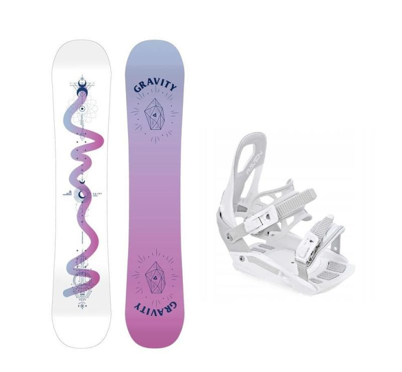 Gravity Fairy 24/25 juniorský snowboard + Raven S230 White vázání