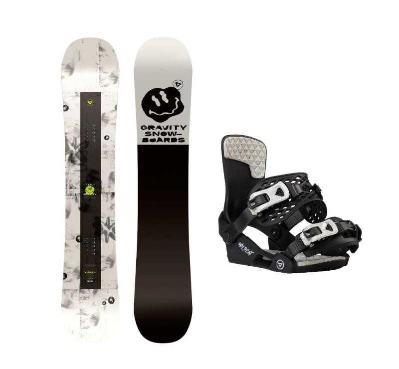 Gravity Flash 24/25 juniorský snowboard + Gravity Wildcat black vázání