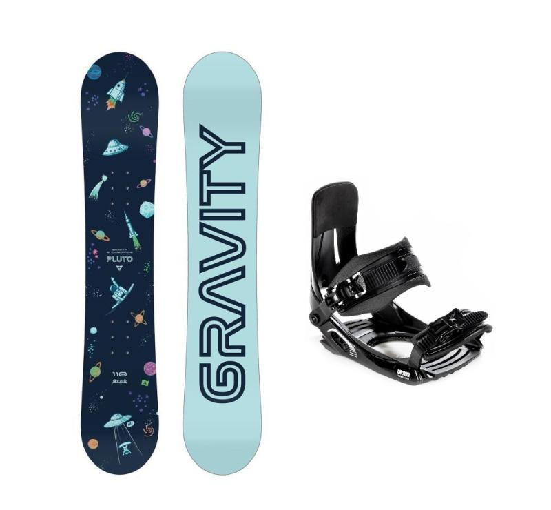 Gravity Pluto dětský snowboard + Croxer MP180 vázání