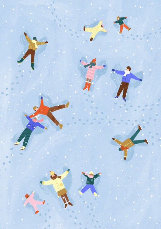 Bea Muller Fotografie Snow Angels, Bea Muller, 30 × 40 cm