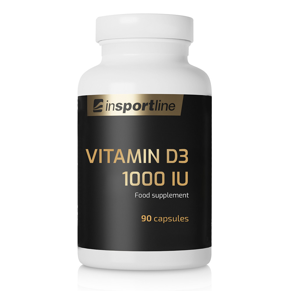 inSPORTline Vitamin D3 1000 IU, 90 kapslí