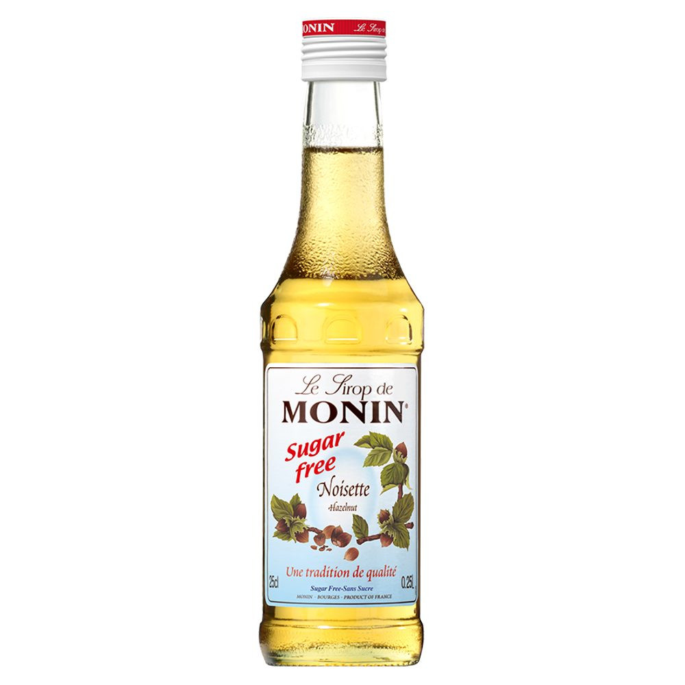 MONIN Sirup lískový oříšek bez cukru 0,25 l