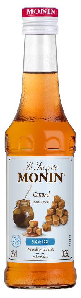 MONIN Sirup karamel bez cukru 0,25 l