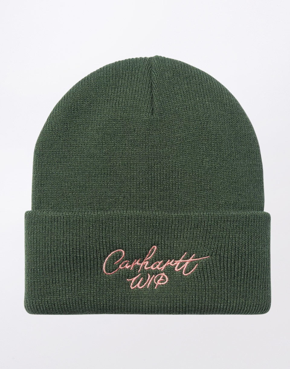 Carhartt WIP Signature Beanie Sycamore Tree / Dusty Rose