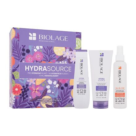 Biolage Hydra Source : šampon Hydra Source 250 ml + kondicionér Hydra Source 200 ml + olej na vlasy All-In-One Multi-Benefit Oil 125 ml pro ženy