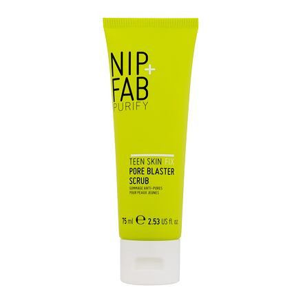 NIP+FAB Purify Teen Skin Fix Pore Blaster Scrub pleťový peeling pro problematickou pleť 75 ml pro ženy