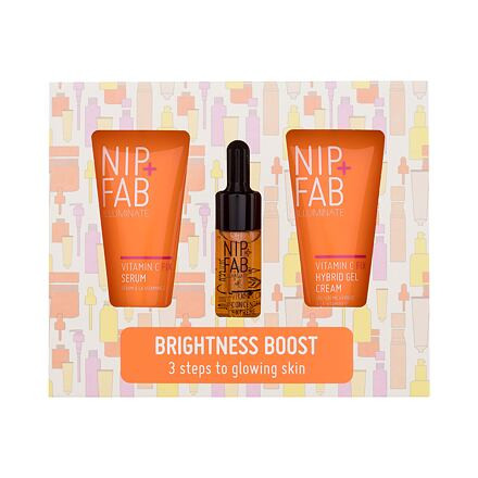 NIP+FAB Illuminate Brightness Boost : pleťové sérum Vitamin C Fix Serum 20 ml + pleťový gel-krém Vitamin C Fix Hybrid Gel Cream 20 ml + pleťové sérum Vitamin C Fix Concentrate Extreme 10 ml pro ženy