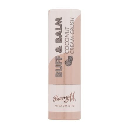 Barry M Buff & Balm Coconut Cream Crush vyživující a tónující balzám na rty 4 g