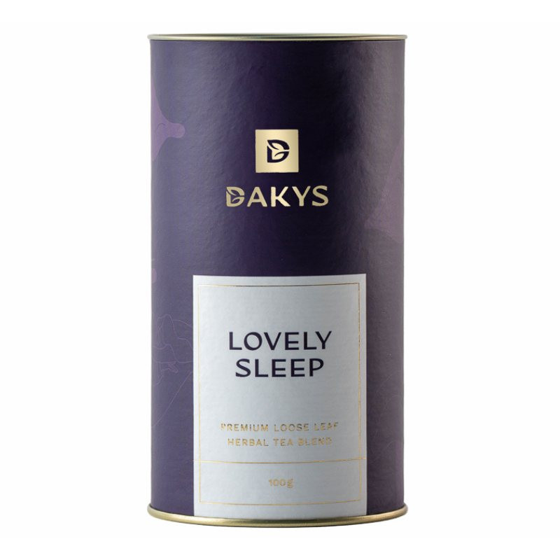 Bylinný čaj LOVELY SLEEP BIO, 100 g plechovka, Dakys