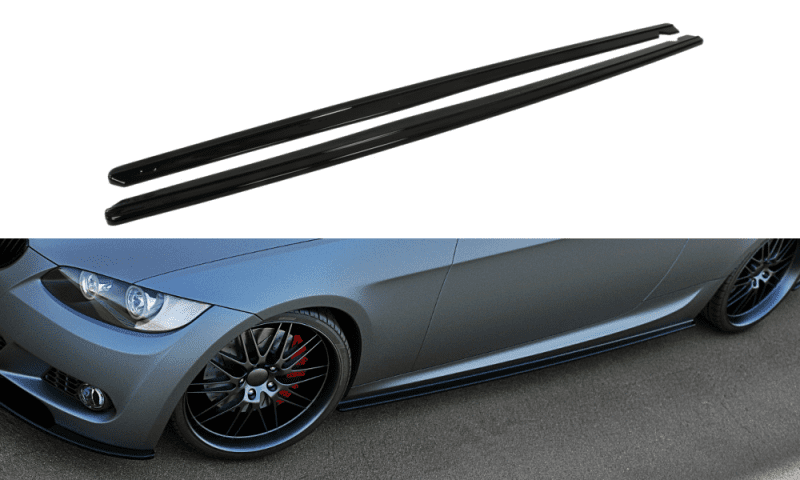 Maxtondesign Nástavce prahů  BMW 3 E92 MPACK 2006-2010 imitace carbonu