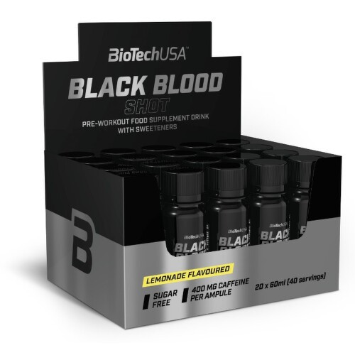 BioTech Black Blood Shot 20 x 60 ml lemonade