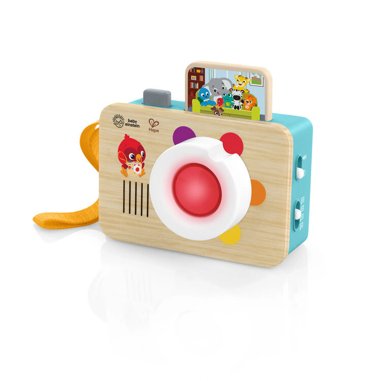 BABY EINSTEIN Hračka interaktivní se zvukem fotoaparát HAPE 6m+