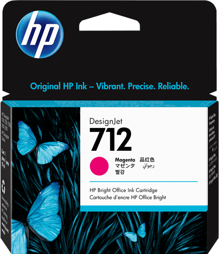 HP 712 3ED68A purpurová (magenta) originální cartridge