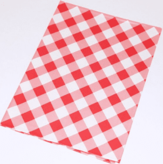 Ubrus PVC 65x50 karo červený