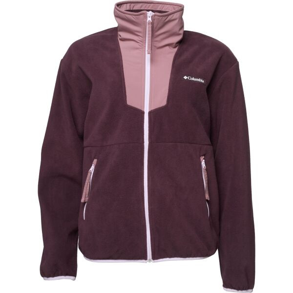 Columbia SEQUOIA GROVE FULL ZIP FLEECE Dámská fleecová bunda, vínová, velikost