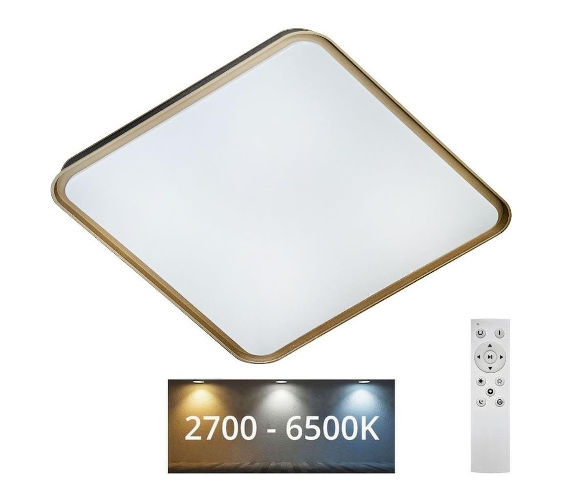 LED Stmívatelné stropní svítidlo UNA LED/60W/230V 2700-6500K + dálkové ovládání