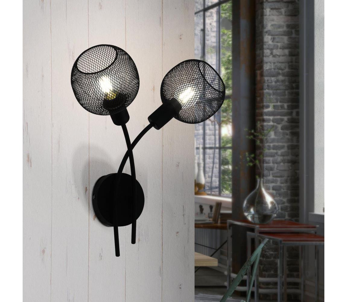 Eglo Eglo 43375 - Nástěnné svítidlo WRINGTON 1 2xE14/40W/230V