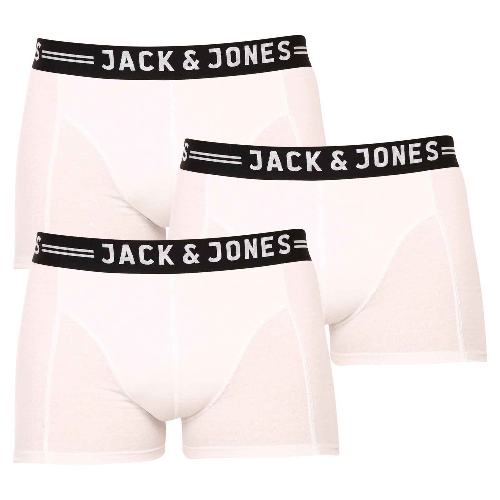 3PACK pánské boxerky Jack and Jones bílé (12081832) XL, trenky / trenýrky