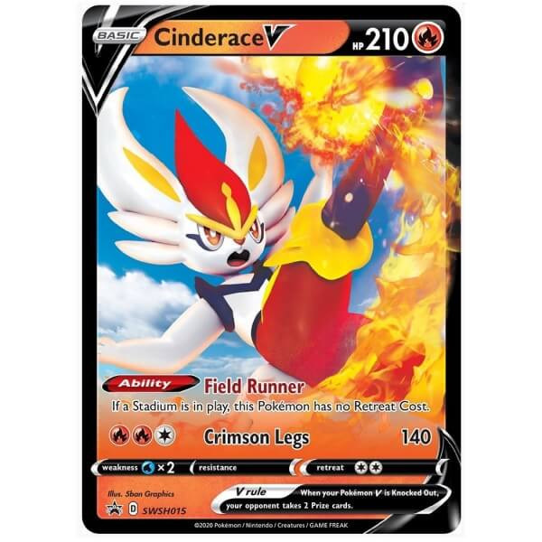 Pokémon karta Cinderace V z Galar Partners Tin