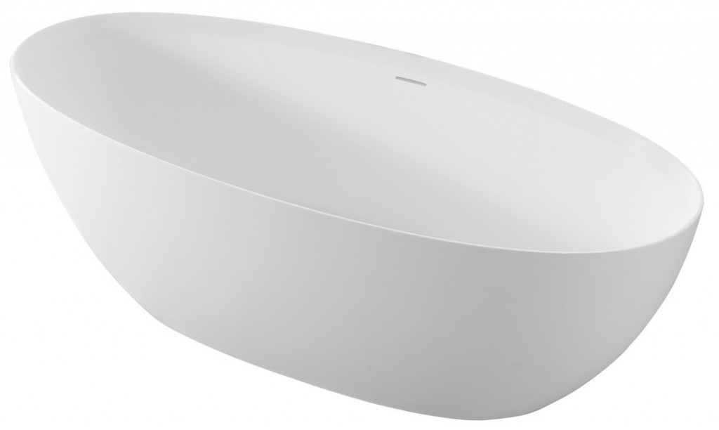 POLYSAN NOYA volně stojící vana rockstone 170x76cm, bílá mat 92330