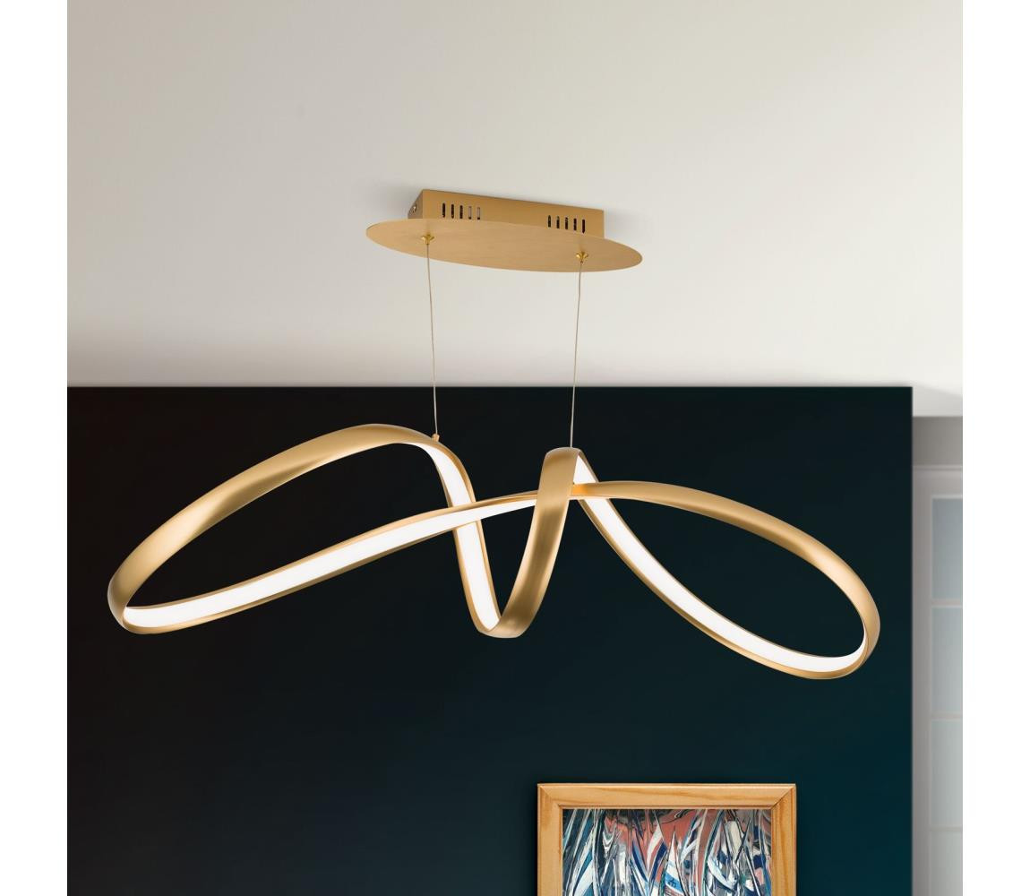 Orion Orion HL 6-1663 - LED Stmívatelný lustr na lanku CIRCUS LED/36W/230V zlatá