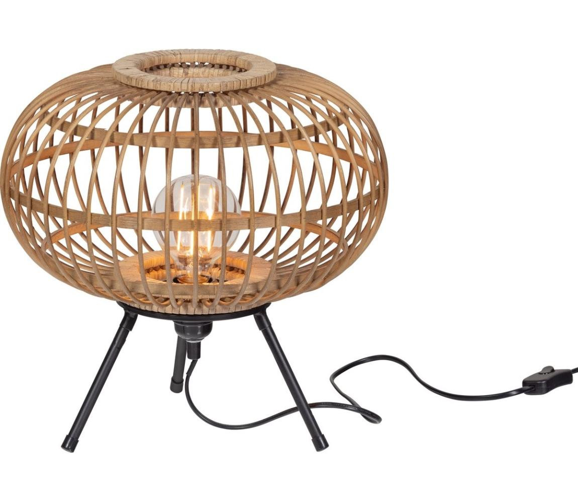 Stolní lampa BASICLABEL 1xE27/40W/230V bambus