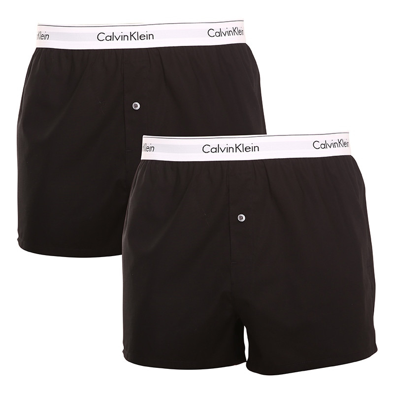 2PACK pánské trenky Calvin Klein černé (NB1396A-001) L, trenýrky