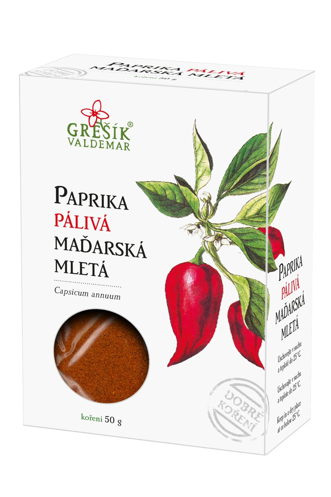 Valdemar Grešík Grešík Paprika pálivá maďarská mletá 50 g