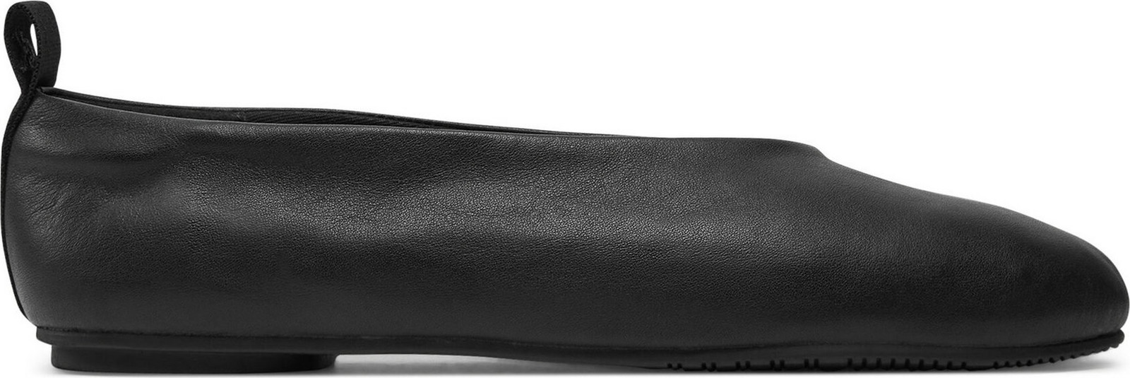 Baleríny Calvin Klein Jeans Ballerina Leather YW0YW01803 Černá