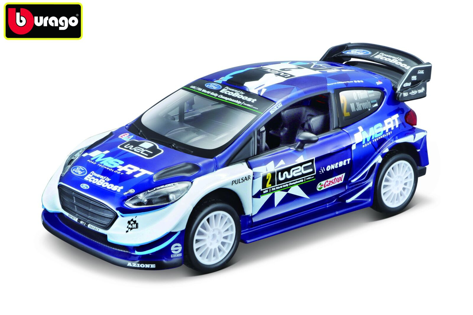 Bburago 1:32 Race Rally M Sport Ford Fiesta WRC Ott Tänak - II. jakost