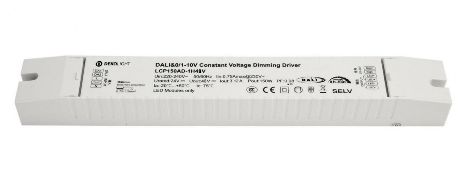 Light Impressions Deko-Light napájení (CV, DC) stmívatelné - BASIC, DIM, trafo, CV, LCP150AD-1H48V 862275