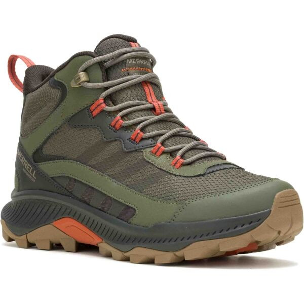 Merrell SPEED STRIKE 2 MID WP Pánské outdoorové boty, khaki, velikost 44.5