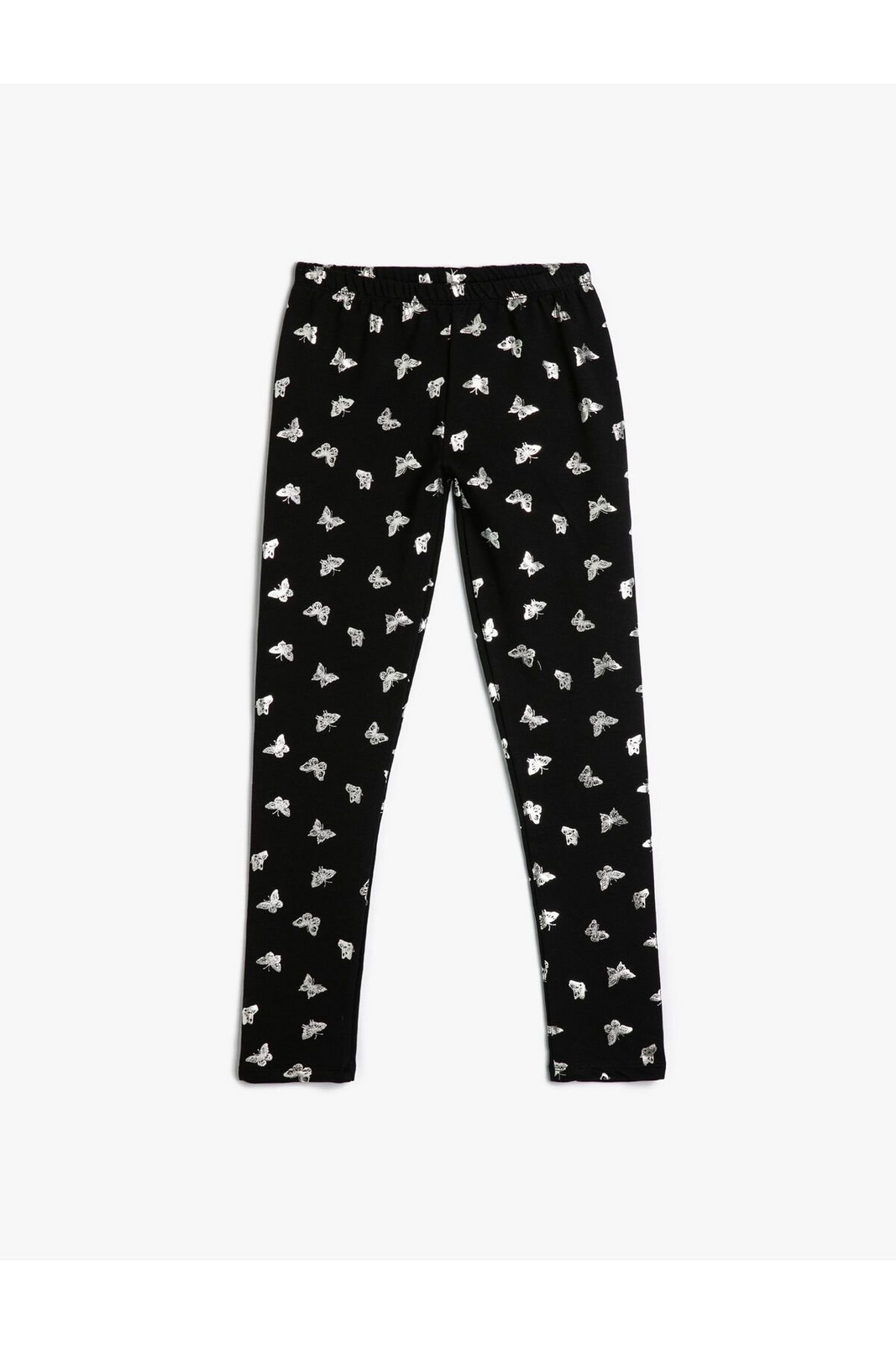 Koton Butterfly Leggings Shiny Printed Cotton