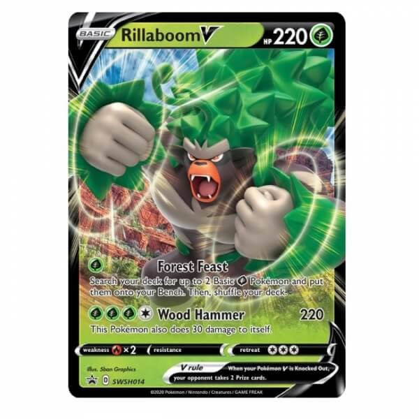 Pokémon karta Rillaboom V z Galar Partners Tin