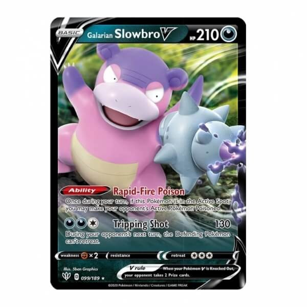 Pokémon karta Galarian Slowbro V z V Forces Tin