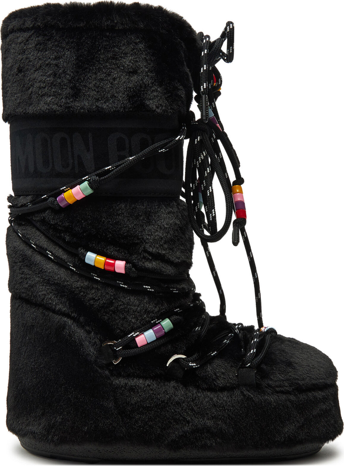 Sněhule Moon Boot Icon Faux Fur BEADS80D1408990 Černá