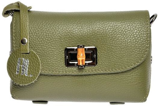 Anna Luchini Dámská kožená crossbody kabelka AL1874 Verde