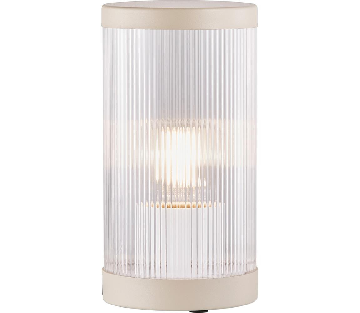 Nordlux Nordlux - Venkovní stolní lampa COUPAR 1xE27/25W/230V IP54 béžová