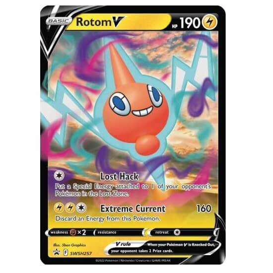 Pokémon karta Rotom V z Hidden Potential Tin