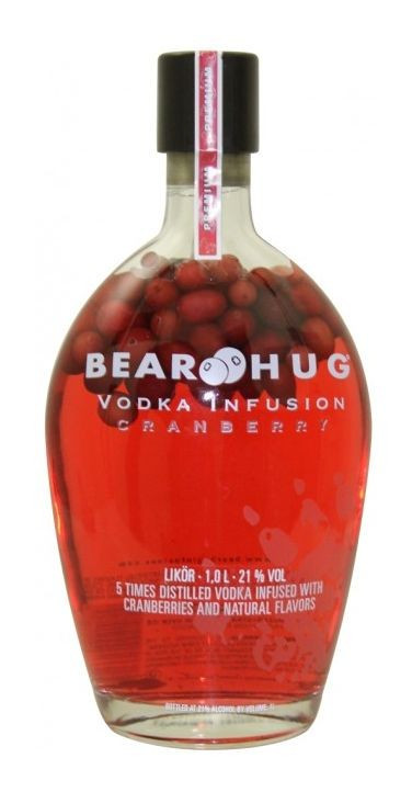 Vodka Bear Hug Cranberry 21%1.00l