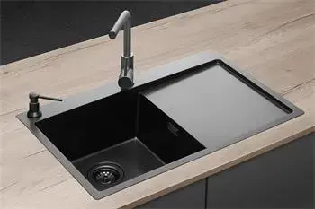 Concept Nerezový dřez s odkapem NANO coat TITANIA levý DNN1045dsl