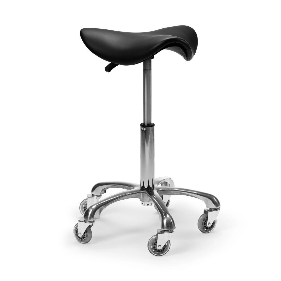 BraveHead 4663 Saddle Stool 360℃ Black - černá židle