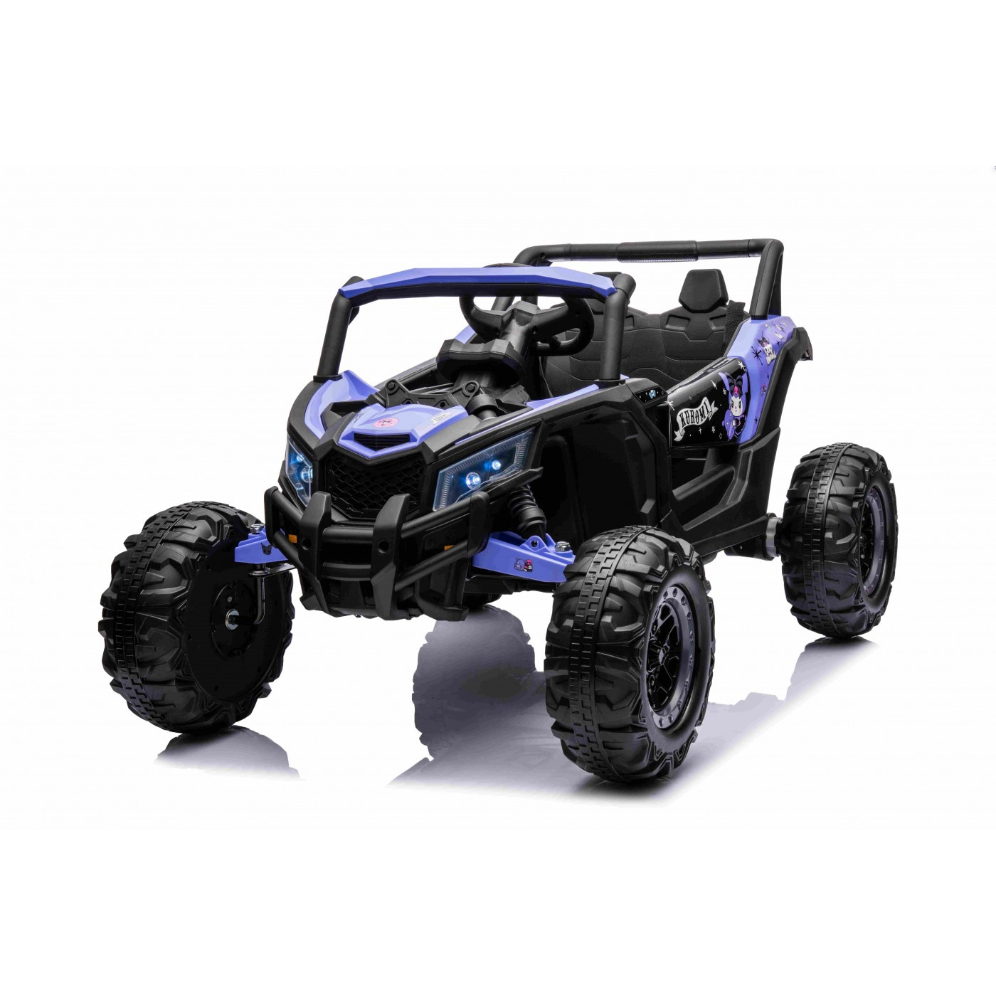 Elektrické autíčko Buggy ATV Defend Kuromi 4x4 fialové