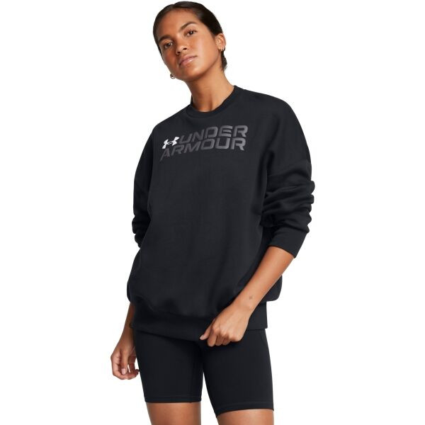 Mikina Under Armour Rival Fleece WordmarkOS Crew-BLK